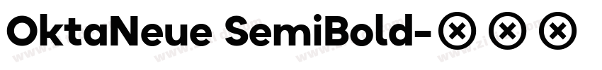 OktaNeue SemiBold字体转换